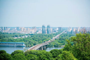 Landscape of Kiev city, panorama 