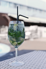 Mojito cocktail drink