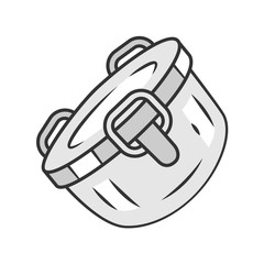 Stainless steel container color icon