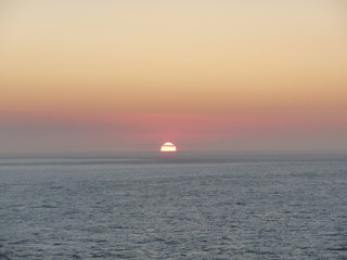 Obraz premium Afrika, Sonnenuntergang über dem Meer