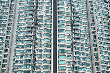 Fototapeta premium Residential building in the city. Hong Kong