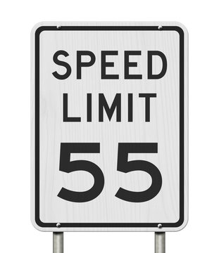 US 55 Mph Speed Limit Sign