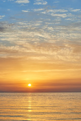 Naklejka na ściany i meble beautiful sunrise on the beach