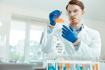 Smart professional scientist working in the lab