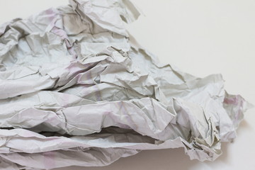 Torn crumpled paper recycled texture background