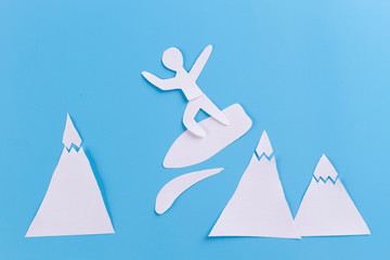 Fototapeta premium snowboard concept image
