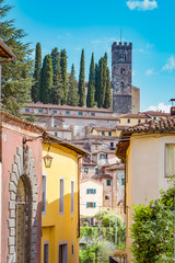 View of Barga, Lucca, Tuscany, one of the 