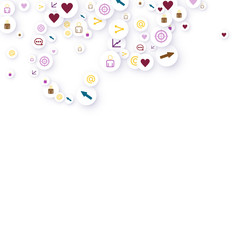 Social media marketing, Communication concept.