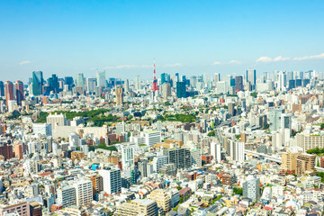 東京都の都会の街並み