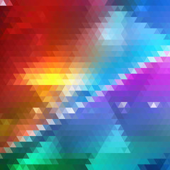 Bright Colorful Geometric Triangle Background.