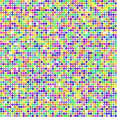 Background of multicolored points on a white