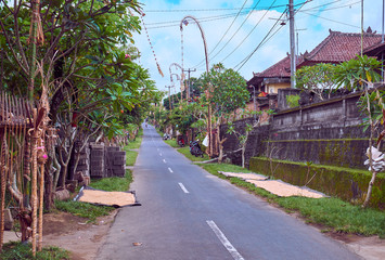 Village on Bali island, Indonesia