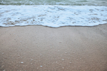 Fine beach and wawes under the summer sun