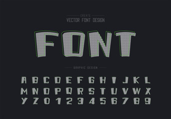Cartoon font and alphabet vector, Bold typeface and number design, Graphic text on background