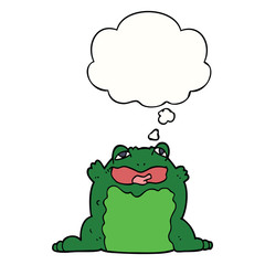 cartoon toad and thought bubble