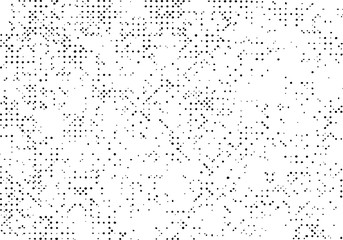 Black abstract grunge texture background, Old pattern overlay vector, Monochrome halftone scratch