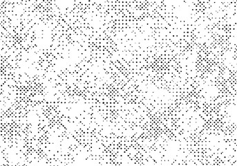 Black abstract grunge texture background, Old pattern overlay vector, Halftone grungy monochrome