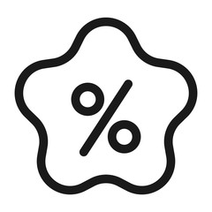 discount, sale - minimal line web icon. simple vector illustration. concept for infographic, website or app.