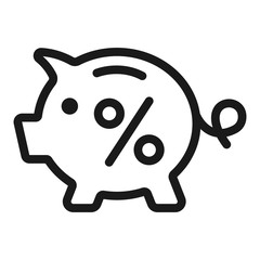 discount, sale - minimal line web icon. simple vector illustration. concept for infographic, website or app.