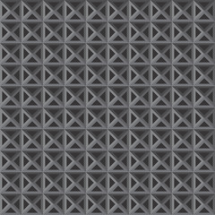 Black and grey abstract seamless vector pattern. Background composed of triangles with network design. 