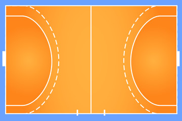 Handball court vector