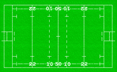 Rugby field vector