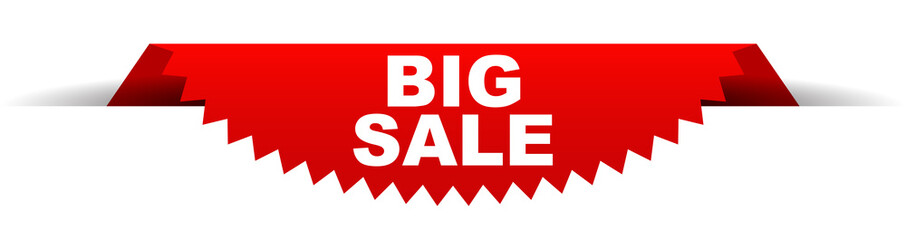 red vector banner big sale