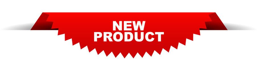 Fototapeta premium red vector banner new product