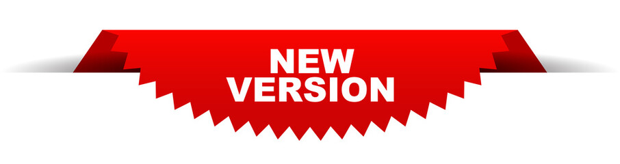 red vector banner new version