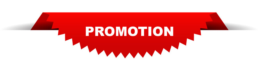 red vector banner promotion