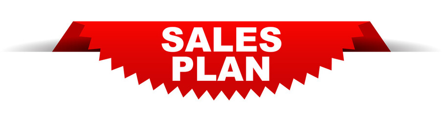 Fototapeta premium red vector banner sales plan
