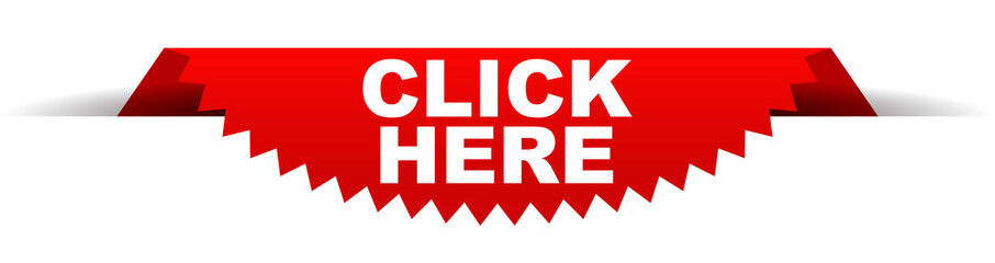 red vector banner click here