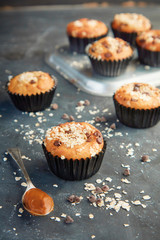 Muffins dulces de banana 