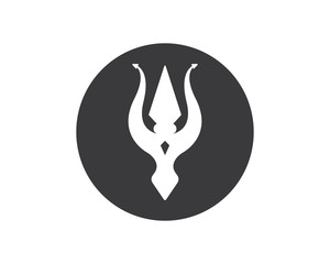 Trident Logo Template vector icon illustration