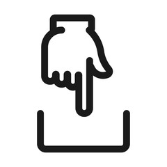 Obraz premium download - minimal line web icon. simple vector illustration. concept for infographic, website or app.