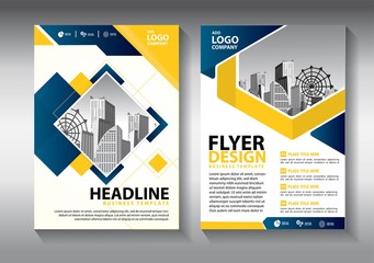Brochure design, cover modern layout, annual report, poster, flyer in A4 with colorful triangles, geometric shapes for tech, science, market with light background