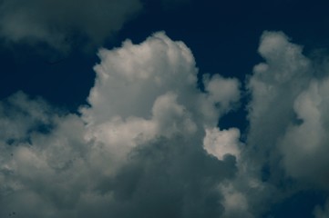 dramatic sky with clouds