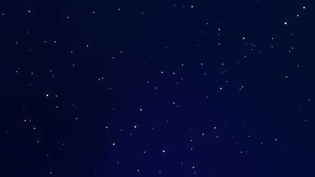 Sparkling dark blue night sky background with shining stars.
