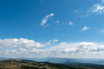 fantastic mountain landscape on a summer day