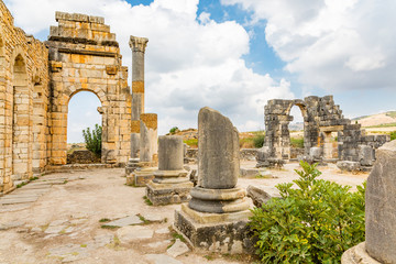 Interior of the Basilica at Volubilis