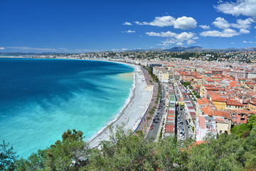 Nice, French Riviera Cote d'Azur in Provence, France - obrazy, fototapety, plakaty