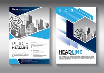 Brochure design, cover modern layout, annual report, poster, flyer in A4 with colorful triangles, geometric shapes for tech, science, market with light background