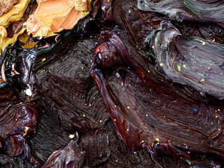 Oil paint colorful texture abstract background.