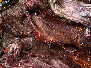 Oil paint colorful texture abstract background.