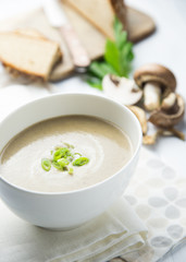 Creamy mushroom soup