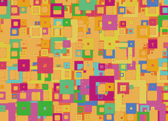 背景　模様　図形　キューブ