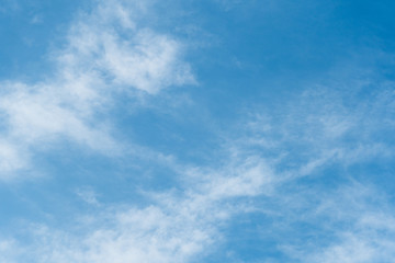 Blue sky and white cloud on sunny day