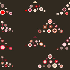 Seamless vector pattern. geometrical background with hand drawn decorative tribal elements. Print with ethnic, folk, traditional motifs. Graphic geometric illustration for wrapping, wallpaper, fabric