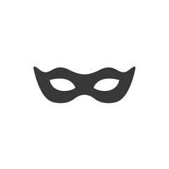 Black anonymous mask icon template black color editable. Mask symbol style vector sign isolated on white background. Simple logo vector illustration for graphic and web design.