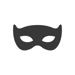 Black anonymous mask icon template black color editable. Mask symbol style vector sign isolated on white background. Simple logo vector illustration for graphic and web design.